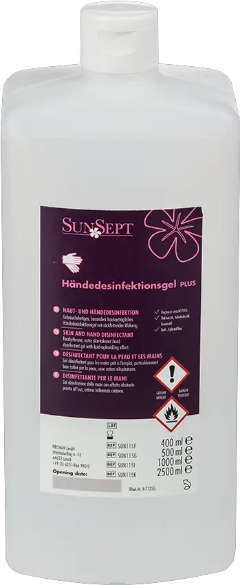 Hand Disinfectant Gel Plus Sunsept Plastic Bottle Png Dio Hair Png
