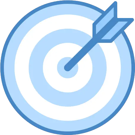 Goal Icon In Blue Ui Style Vertical Png Target Icon Transparent