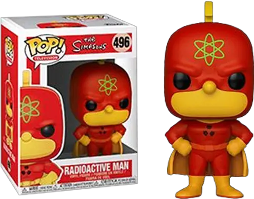 The Simpsons Radioactive Man Pop Vinyl Figure Simpsons Radioactive Man Funko Png Simpsons Transparent