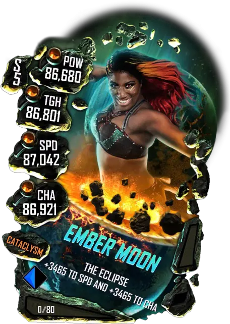 Ember Moon Wwe Supercard Lacey Evans Png Ember Moon Png