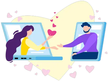 Relationship Illustrations Images U0026 Vectors Royalty Free Desenho Amor Virtual Png Easy Free Dating Icon