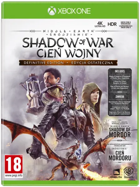 Shadow Of War Definitive Middle Earth Shadow Of War Definitive Edition Cover Png Shadow Of War Logo