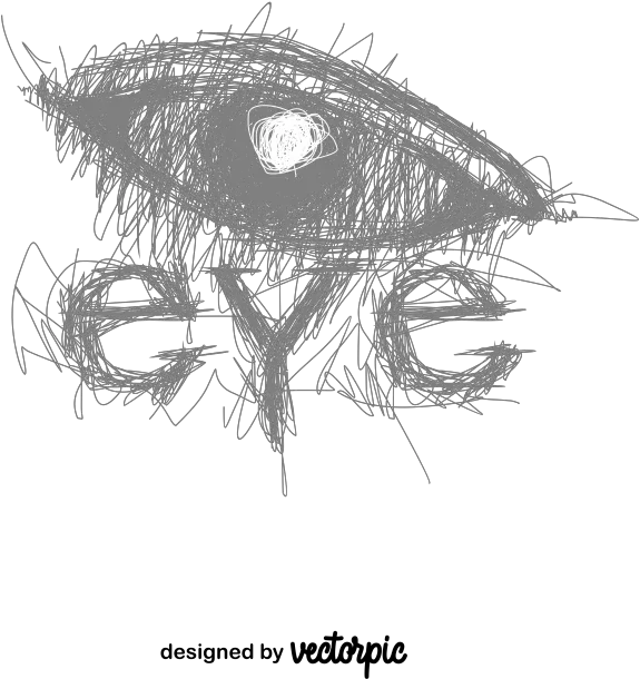 Eye Logo Scribble Style Free Vector Dot Png Eye Vector Icon