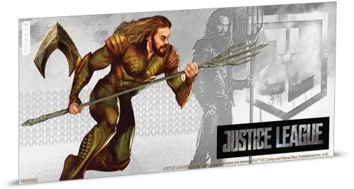 Justice League Series Aquaman 5g Silver Coin Note Justice League Png Aquaman Transparent