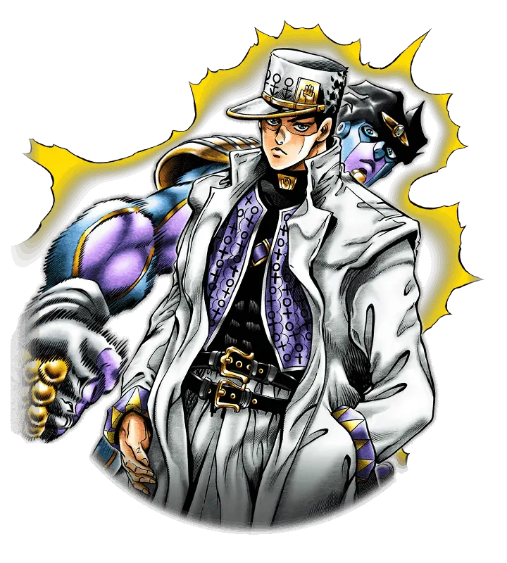 Jotaro Kujo Draw Jotaro And Star Platinum Png Jotaro Png