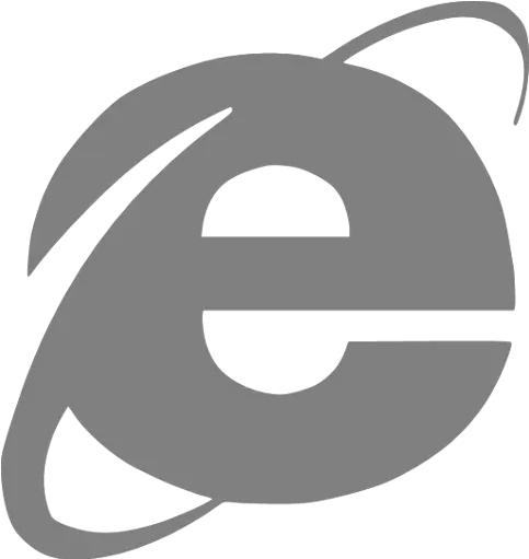 Gray Internet Explorer Icon Internet Png Internet Transparent