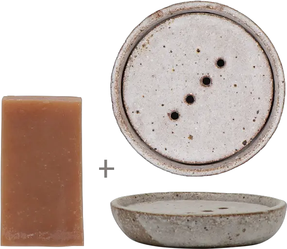 Clay Soap Dish Stone Complimentary Cleansing Bar Bar Soap Png Sans Head Png