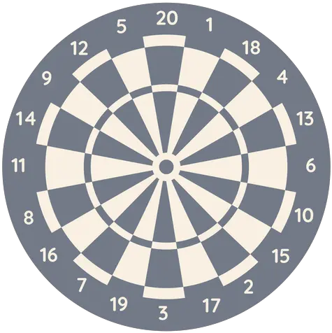 Target Darts Number Figure Sector Dart Board Png Dart Png