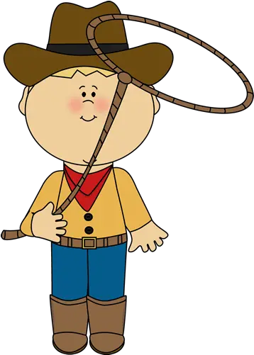 Cowboy Svg Lasso Transparent Png Kid Cowboy Clipart Lasso Png