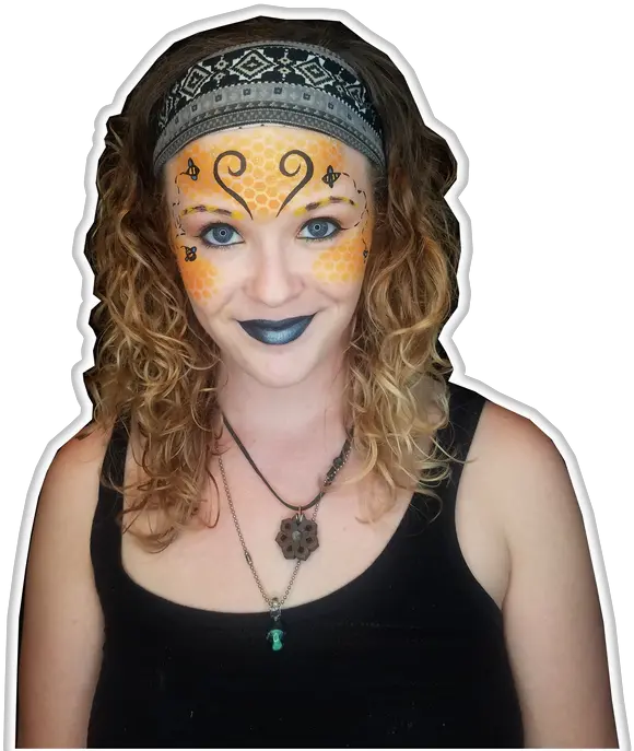 Minute Bumble Bee Face Painting Steemit Bee Face Paint Ideas Png Face Paint Png