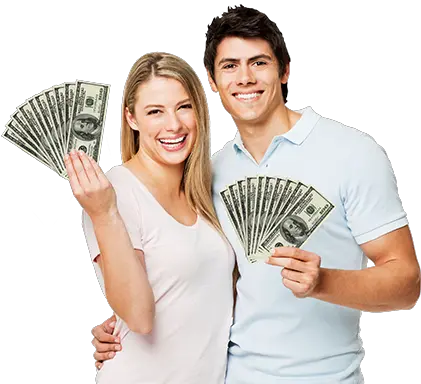 Download Hd Couple Holding With Money Transparent Png Image 100 Dollars Money Transparent Png