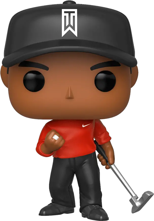 Pop Golf Tiger Woods Red Shirt Tiger Woods Funko Pop Png Tiger Woods Png