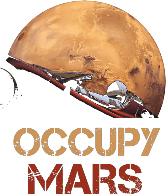 Occupy Mars T Shirt Planet Mars Png Mars Transparent