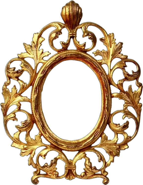 Picture Frames Decorative Arts Gold Ornament Mirror Gold Oval Frame Png Mirror Frame Png