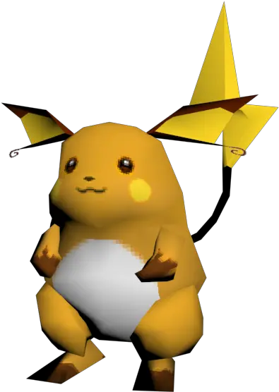 026 Raichu 64 Style Raichu Smash Png Raichu Png