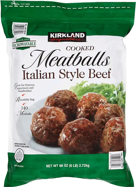 Kirkland Signature Italian Style Beef Meatballs 6 Lbs U2022 Thirstyrun Appetizers To Buy At Costco Png Meatball Png