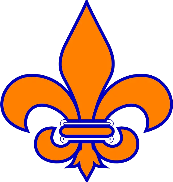 Blue And Orange Fleur De Lis Santa Teresa High School Png Fleur De Lis Png