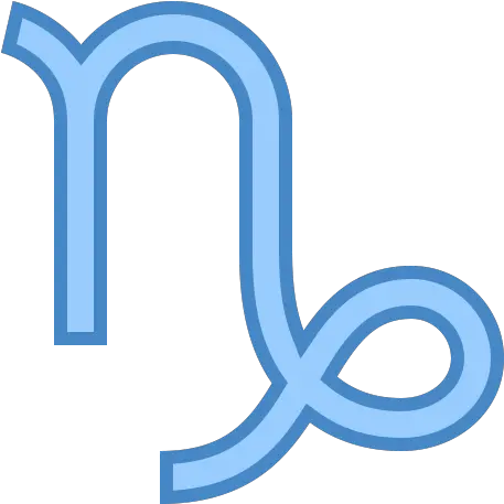Capricorn Icon In Blue Ui Style Vertical Png Capricorn Icon