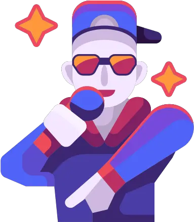 Singing Icon In Justicon Flat Style Illustration Png Vocal Icon