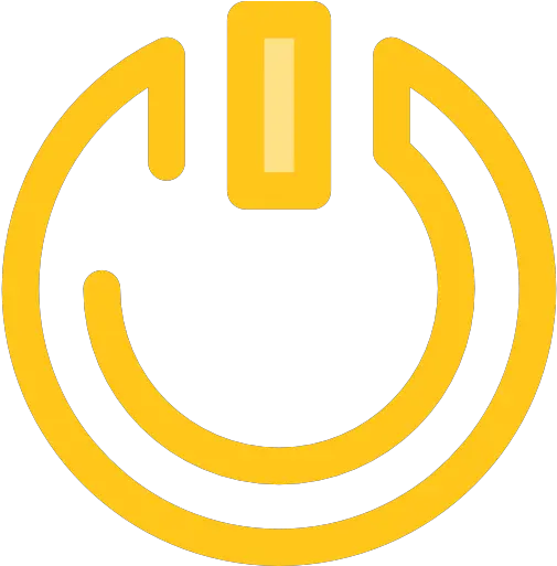 Power Button Yellow Power Button Icon Png Start Button Icon