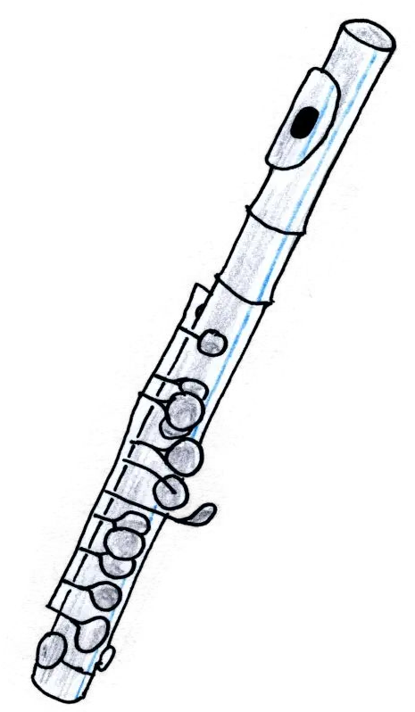 Piccolo Flute Dibujo De Flauta Travesera Png Flute Png