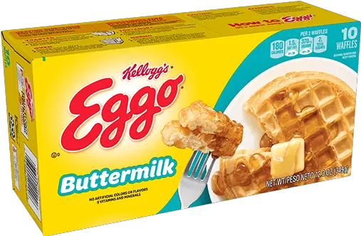 Kelloggu0027s Eggo Buttermilk Waffles Lu0027eggo My Eggo Blueberry Waffles Png Waffles Png