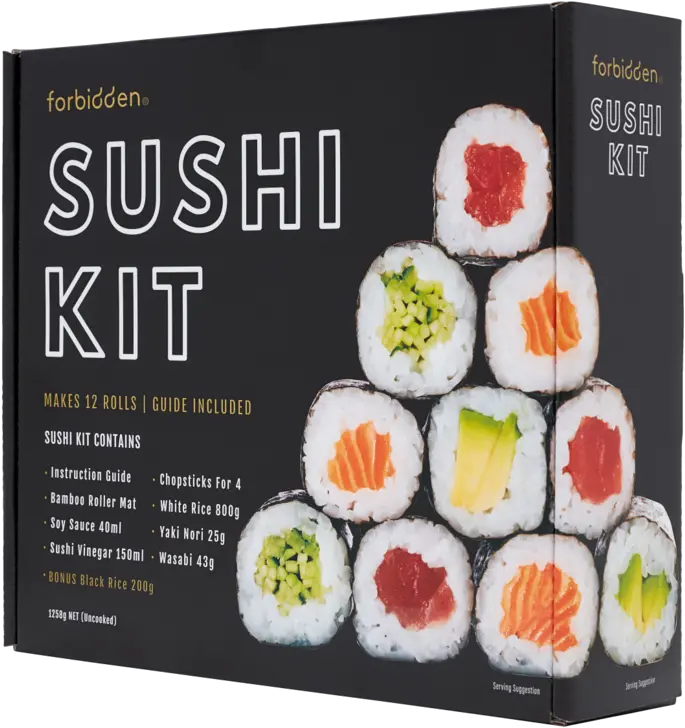 Premium Sushi Kit U2013 Forbidden Foods Steamed Rice Png Sushi Transparent