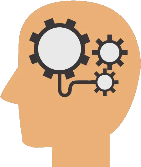 Head Brain Gears Solution Idea Icon Flat Style Canva Png Brain Gears Icon Png