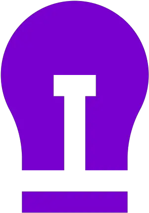 Purple Light Bulb Icon Lampara Led Luz Png Led Bulb Icon