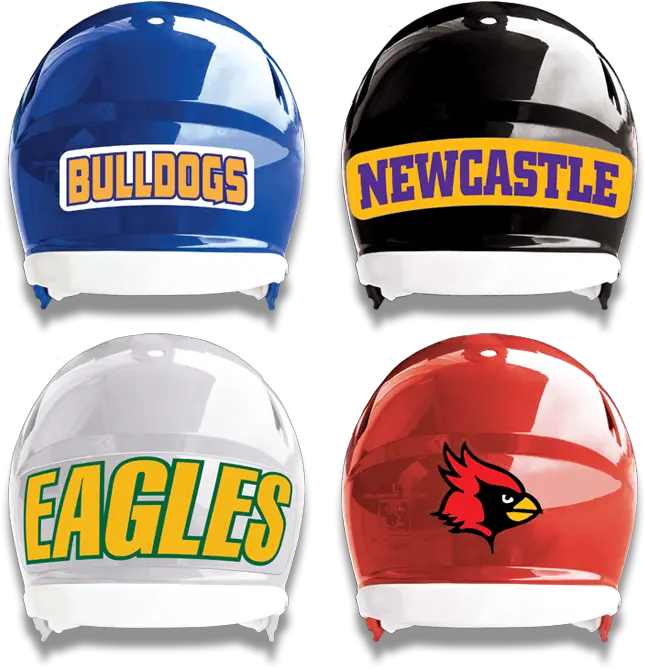 Helmet Back Panel Decals Back Of Football Helmet Decals Png Eagles Helmet Png