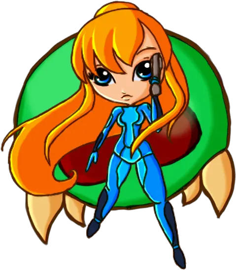 Download Chibi Samus Zero Suit Suit Full Size Png Image Cartoon Zero Suit Samus Png