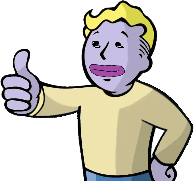 Vault Boy Png View 1497715826940 Vault Boy Thumbs Up Thumbs Up Gif Png Thumbs Up Png