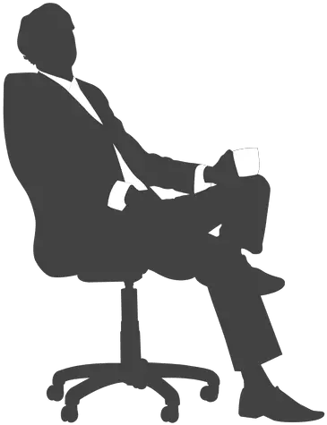 Pin Businessman Silhouette Sitting Png Sitting Silhouette Png
