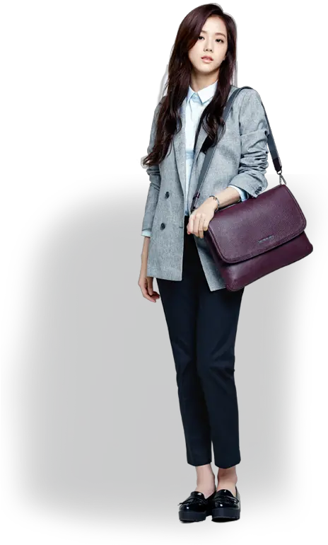 Samsonite Red 15fw Lookbook Black Pink Jisoo Legs Full Samsonite Red Jisoo Png Legs Png