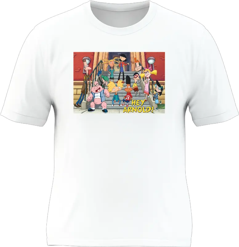 Hey Arnold Fashion Fit Crew Neck Tee Png