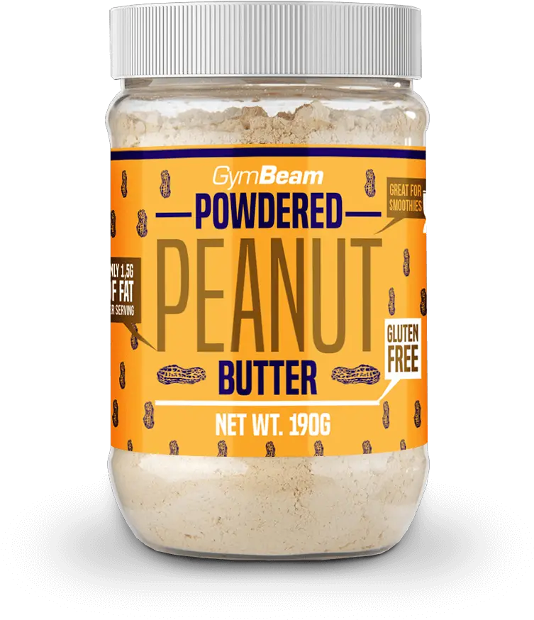 Powdered Peanut Butter 190 G Peanut Butter Powdered Gymbeam Png Peanut Transparent
