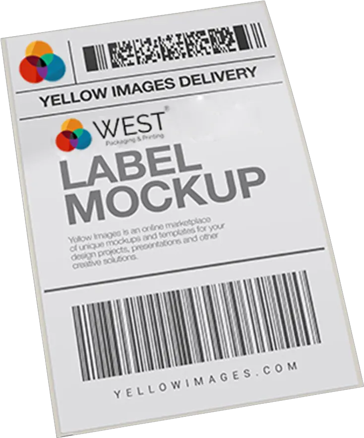 Mailing Labels West Printer Shipping Label Mockup Psd Png Labels Png