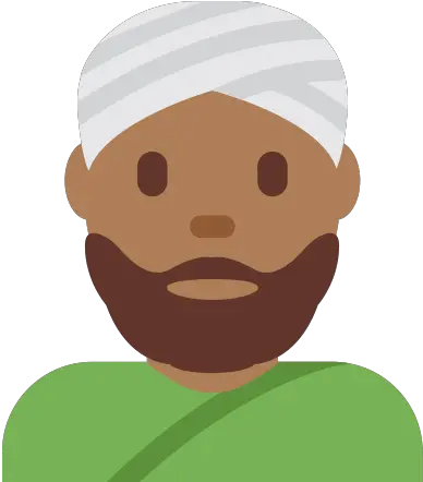 Person Wearing Turban Emoji With Medium Dark Skin Tone Man With Turban Emoji Png Turban Png