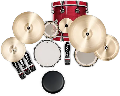 Nakedown Bebop 4 Piece Drum Kit Overviewpng 619454 Pixels Floor Tom Drum Set Png