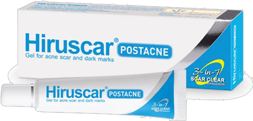Details About 10g Hiruscar Post Acne 3 In1 Scar Clear Gel For Treat Acne Scar And Dark Marks Horizontal Png Scar Transparent
