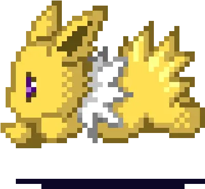 Pokemon Jolteon Eeveelution Pokemon Cute Pixel Gif Png Pikachu Gif Transparent
