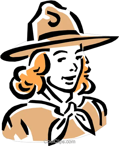 Girl Scout Royalty Free Vector Clip Art Illustration Costume Hat Png Girl Scout Png