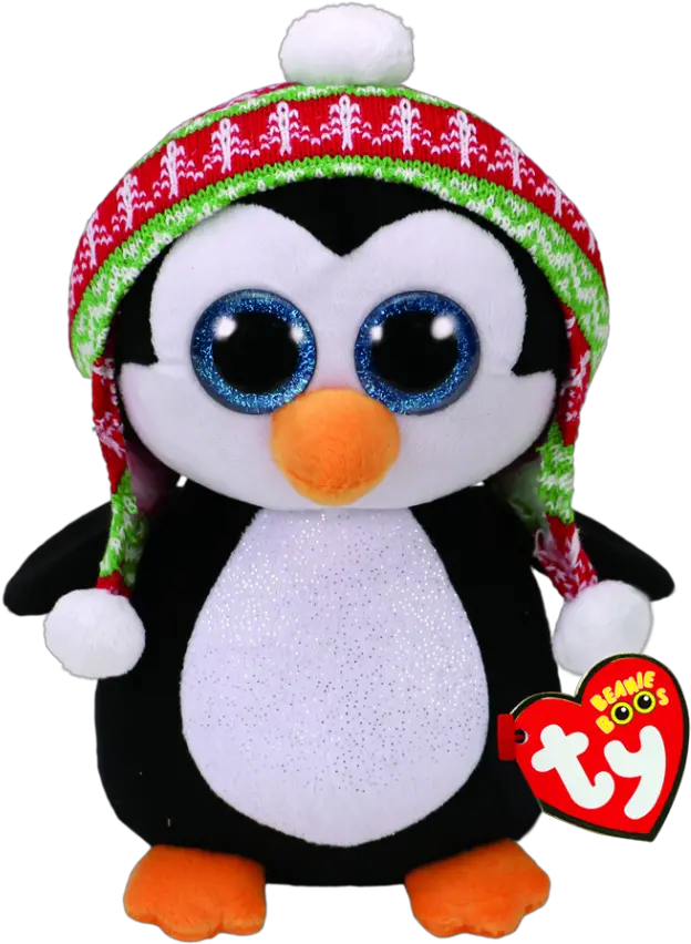 Penelope The Penguin Christmas Medium Christmas Beanie Boos Penguin Png Penguin Transparent