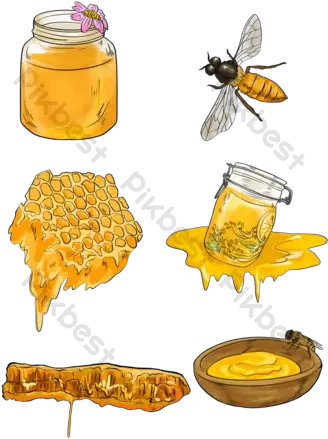 Honey Vector Templates Free Psd U0026 Png Download Madu Vector Honey Dripping Png