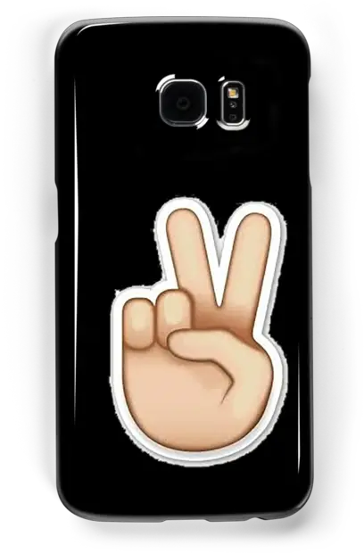 Download Sign Emoji Samsung Smartphone Png Peace Sign Emoji Png