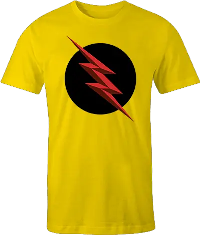 Reverse Flash Yellow Cotton Shirt Png Logo