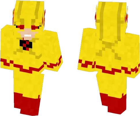 Download Reverse Flash Reverse Flash Minecraft Skin Png Reverse Flash Logo