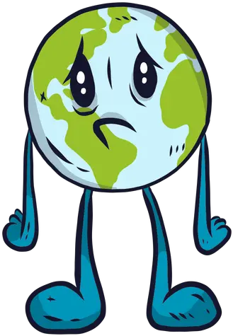 Planet Earth Sadness Melancholy Flat Transparent Png U0026 Svg Planeta Tierra Triste Animado Png Planet Earth Transparent Background