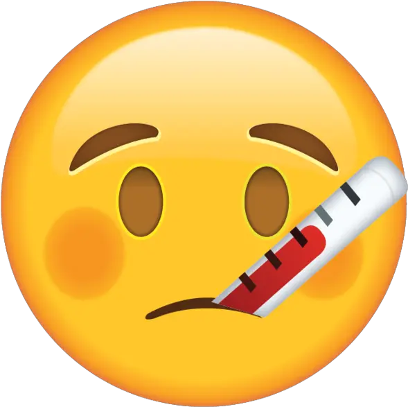 Face With Thermometer Emoji Sick Funny Sick Emoji Png Weather Icon Meanings