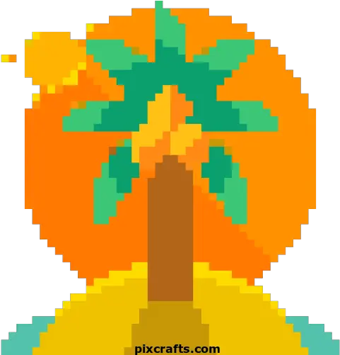 Beach Printable Pixel Art Rosquinha Pixel Art Png Summer Png